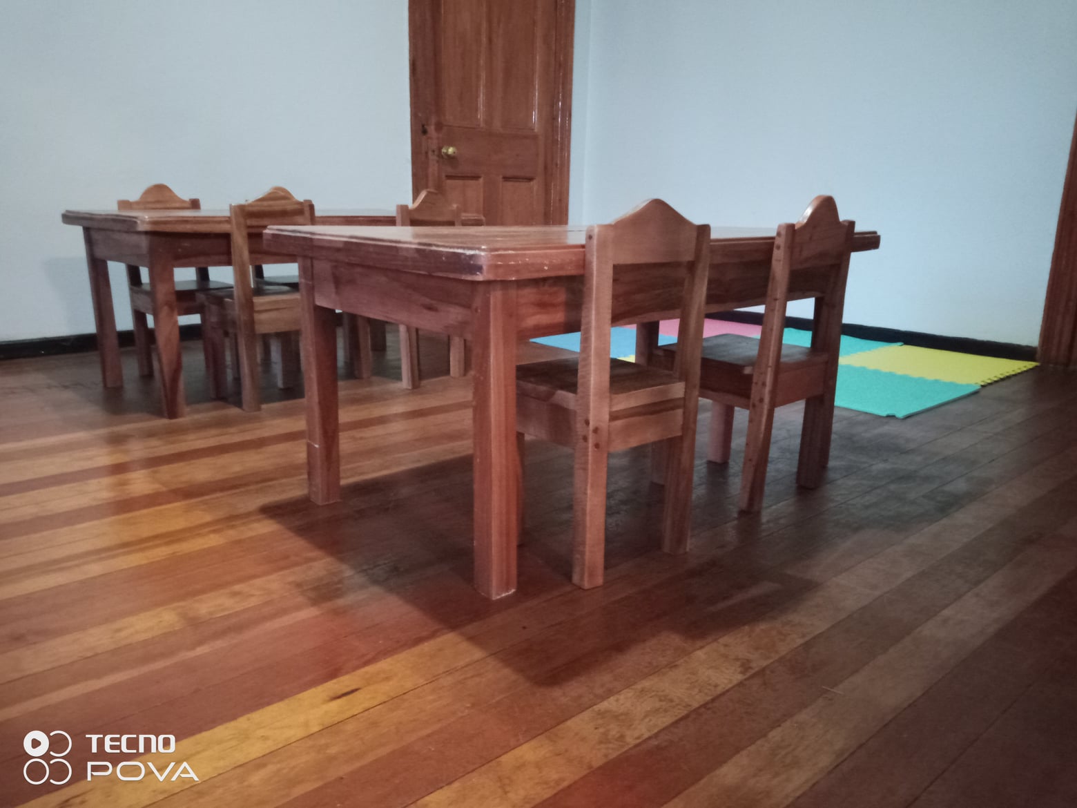 Classroom tables and chairs